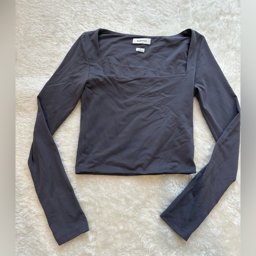 Aritzia Babaton Contour Squareneck Long Sleeve Top
